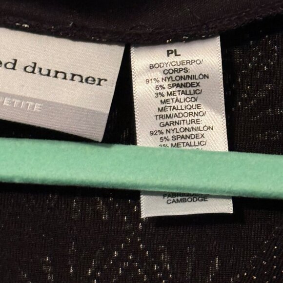 Alfred Dunner Black & White Embellished women top size PL blouse. NWT - Picture 4 of 11